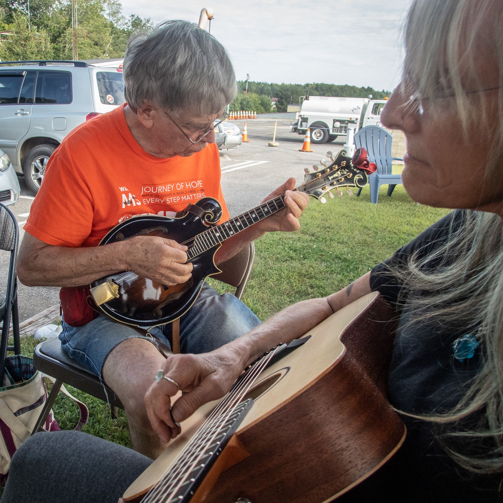 Richard Horojeff and Callie Cornell Jaffrey Airport Music Jam