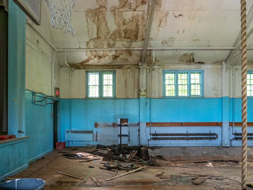 Appleton Academy Gym undergoing renovation due to water damage (June 26, 2019)