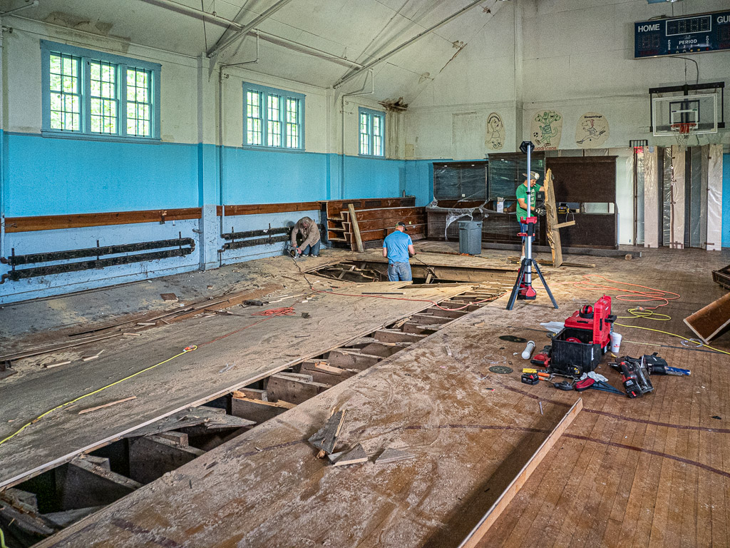 Appleton Academy Gym undergoing renovation due to water damage (June 26, 2019)