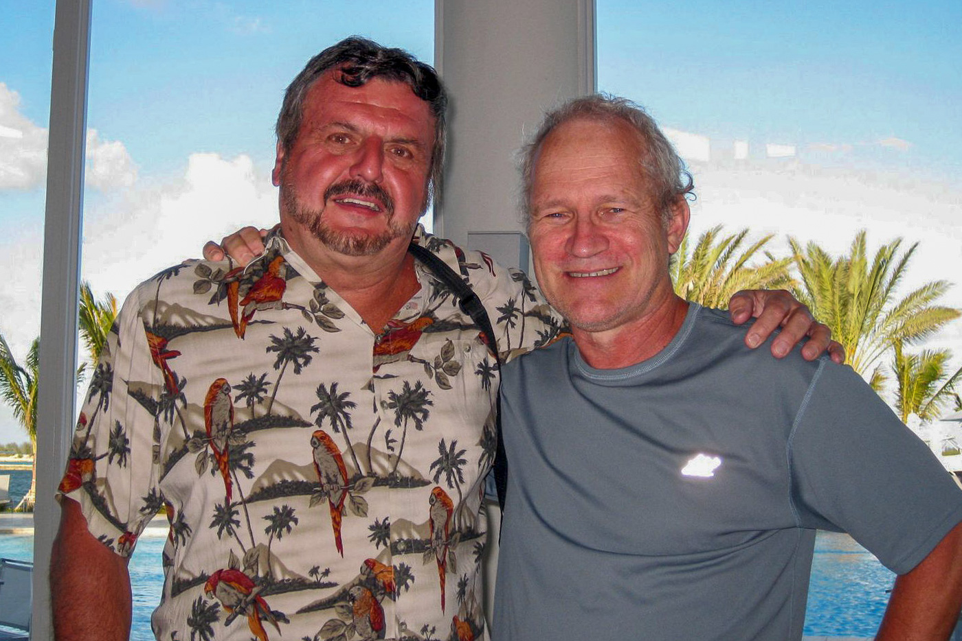 Frank Chupko and I pose for a photo in Bimini
