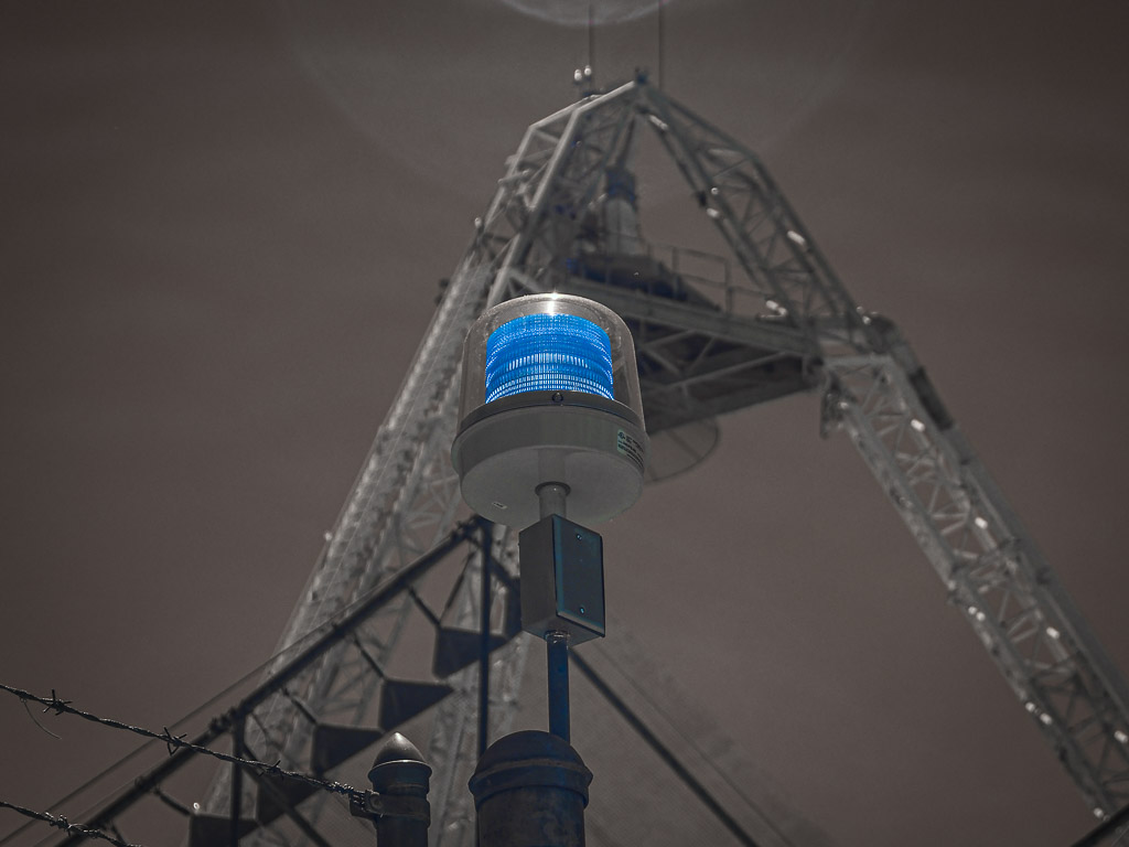 Blue Warning Light