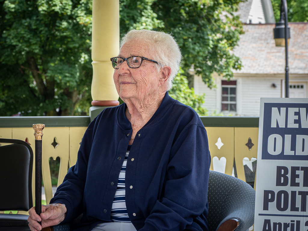 Boston Post Cane ceremony for Betty Poltrack