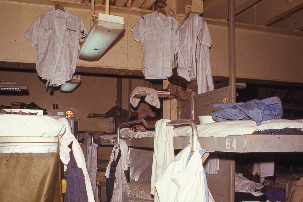 Bunk 64 aboard the USS Bon Homme Richard