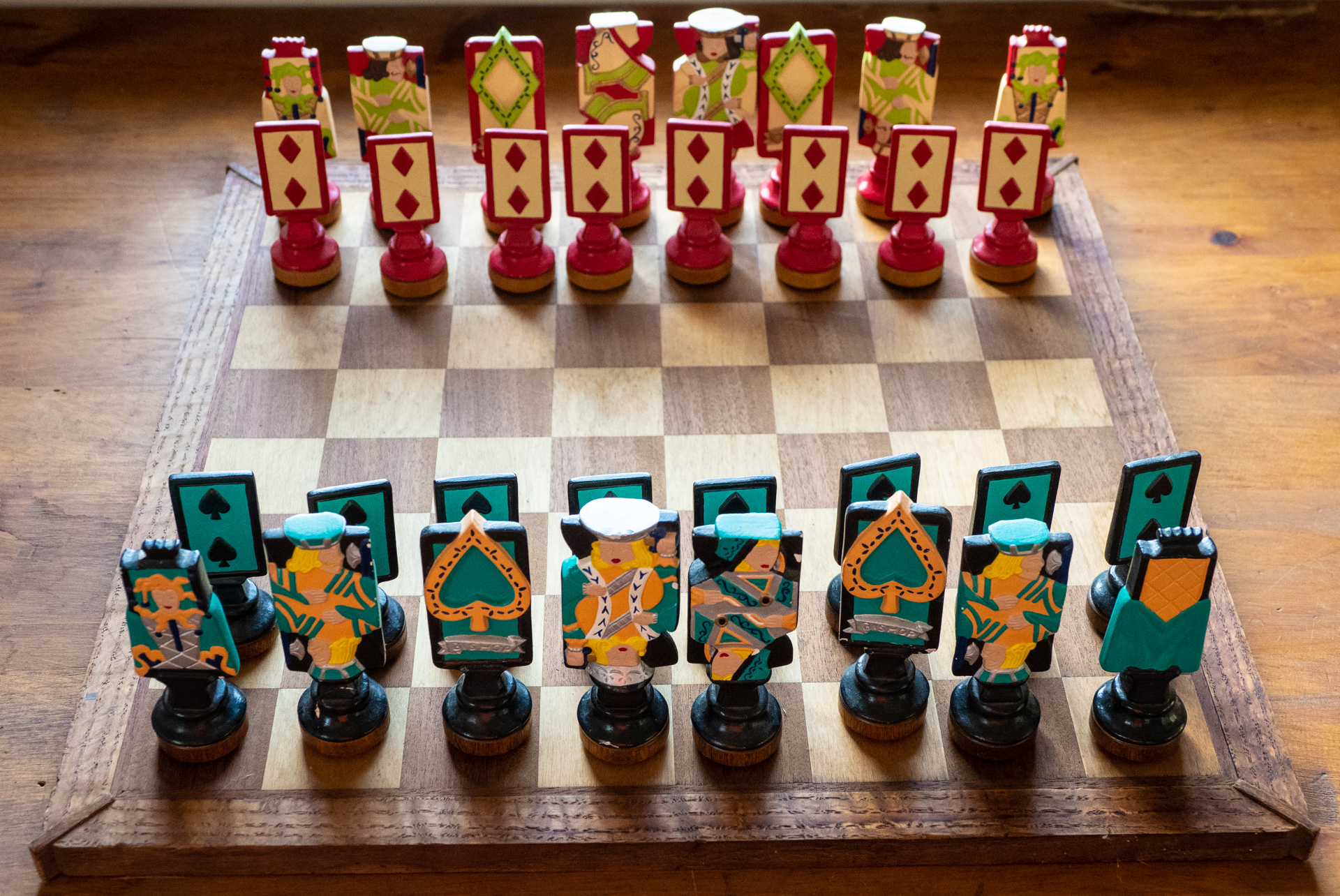 Unique chess set from the Green Center Unique chess set from the Green Center