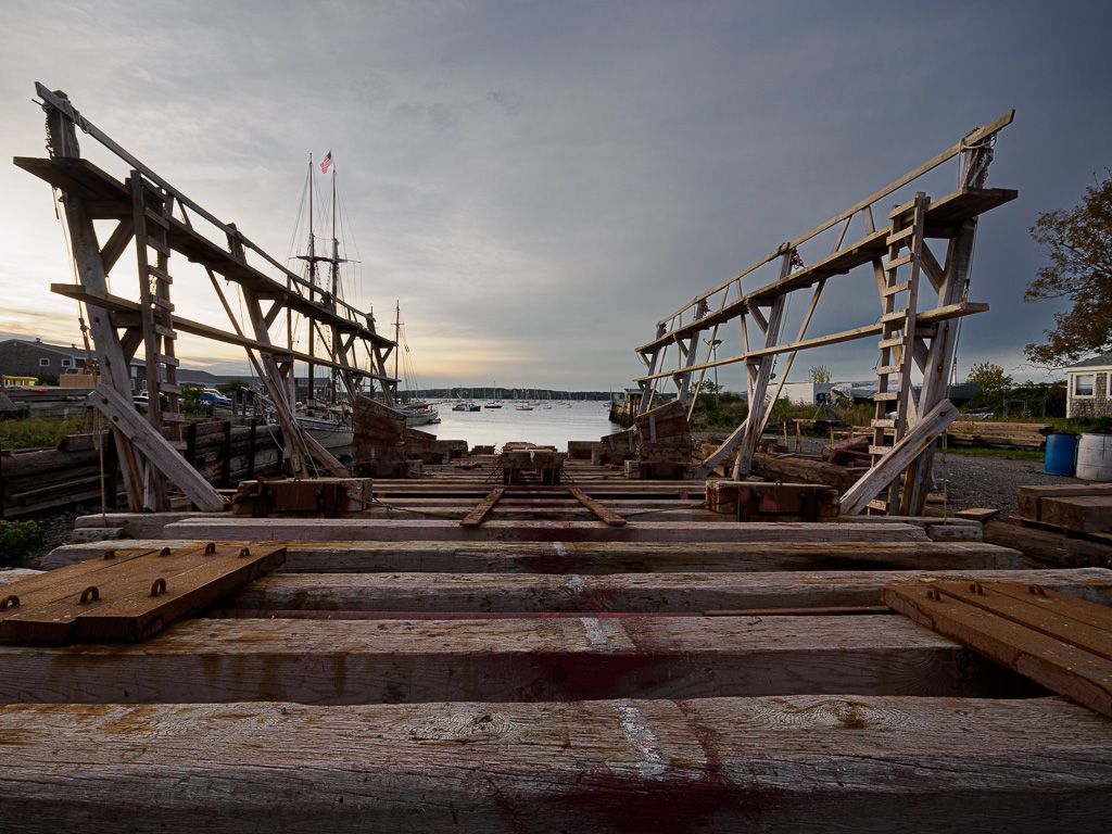 Ship Cradle at Rockland Shipyard