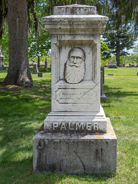 Grave of Joseph Plamer at the Evergreen Cemetery, Leominster, MA