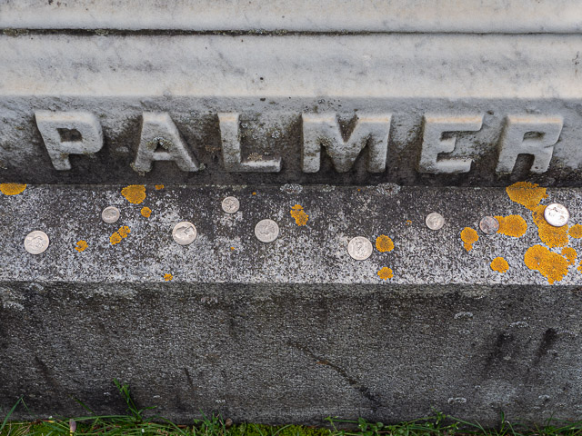 Grave of Joseph Palmer at the Evergreen Cemetery, Leominster, MA