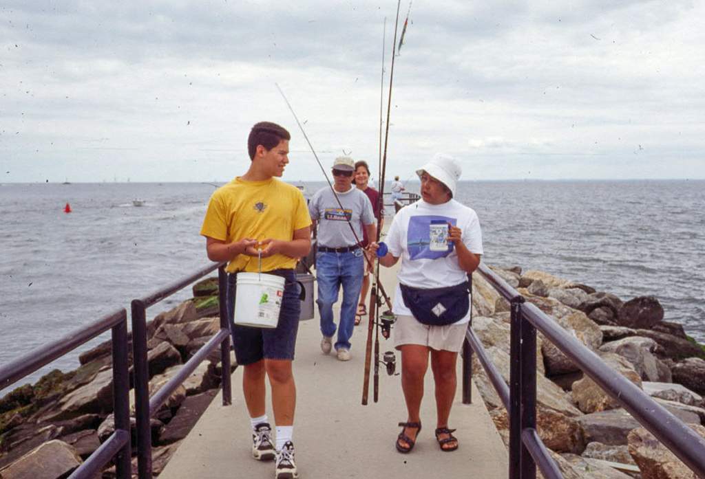 Fishing at Jennings Beach