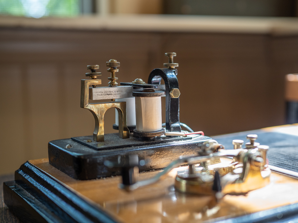 Telegraph at the French Cable Museum in Orleans, MA