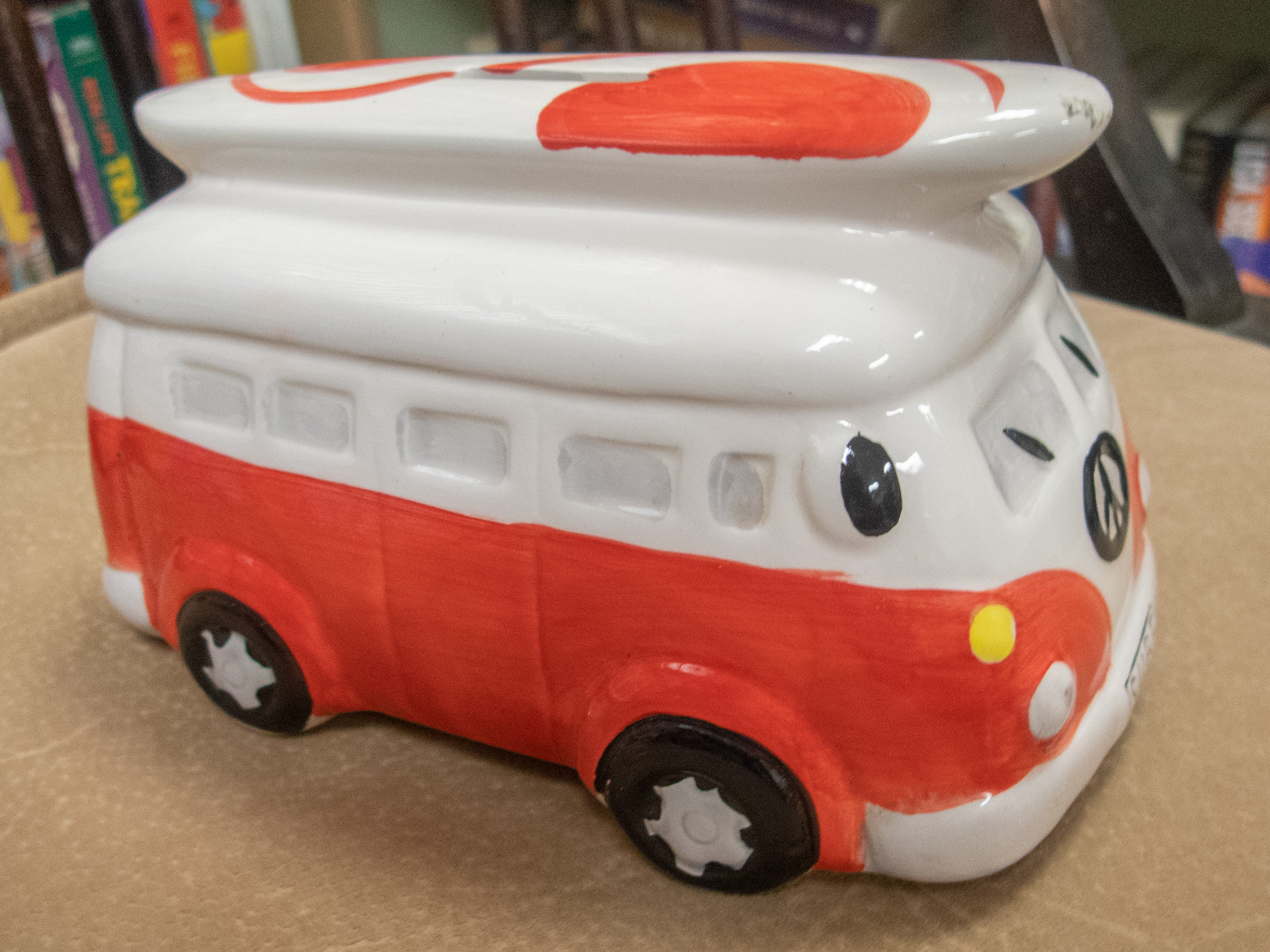 VW Camper with surf board