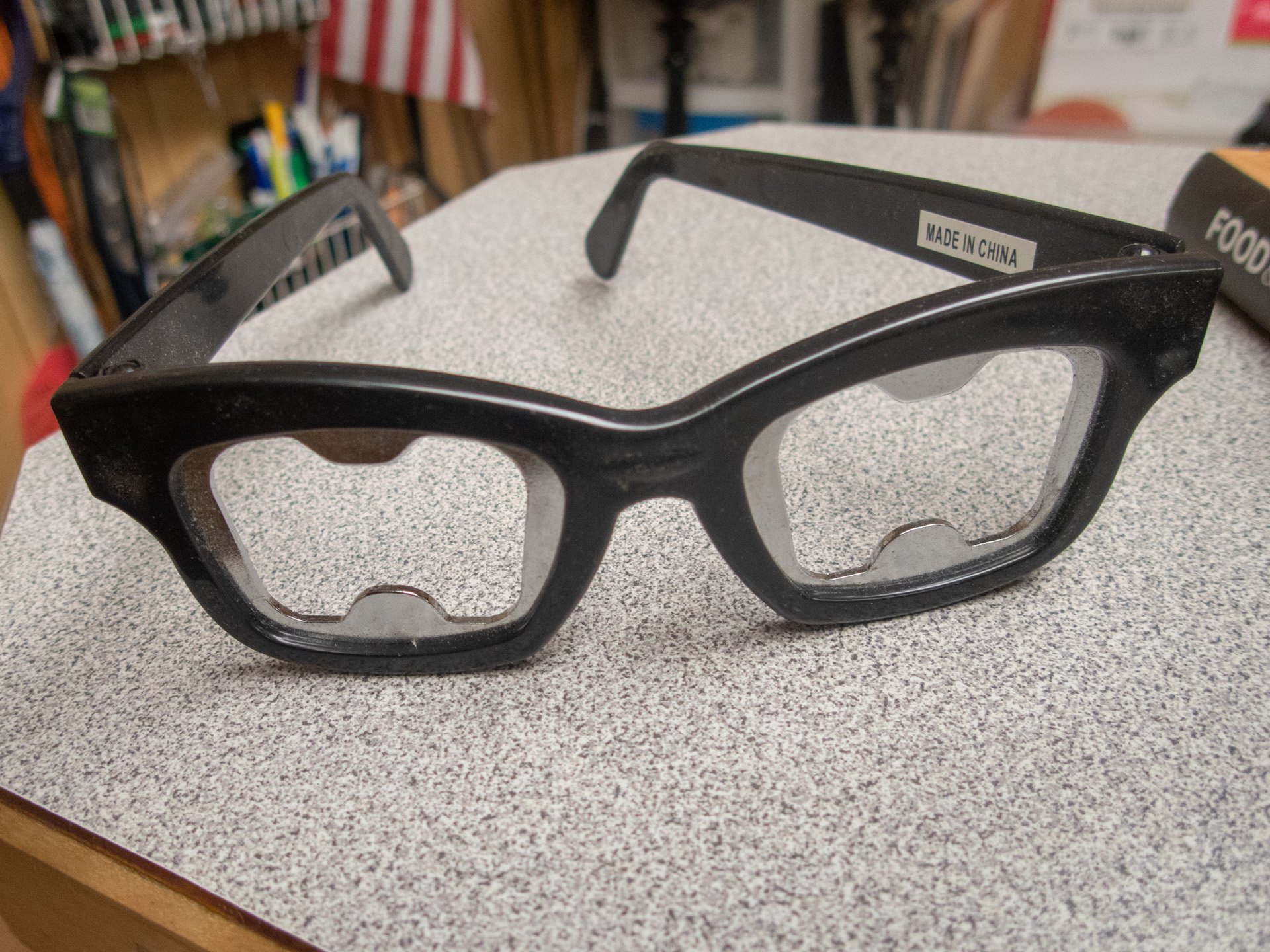 Glasses beer bottle opener
