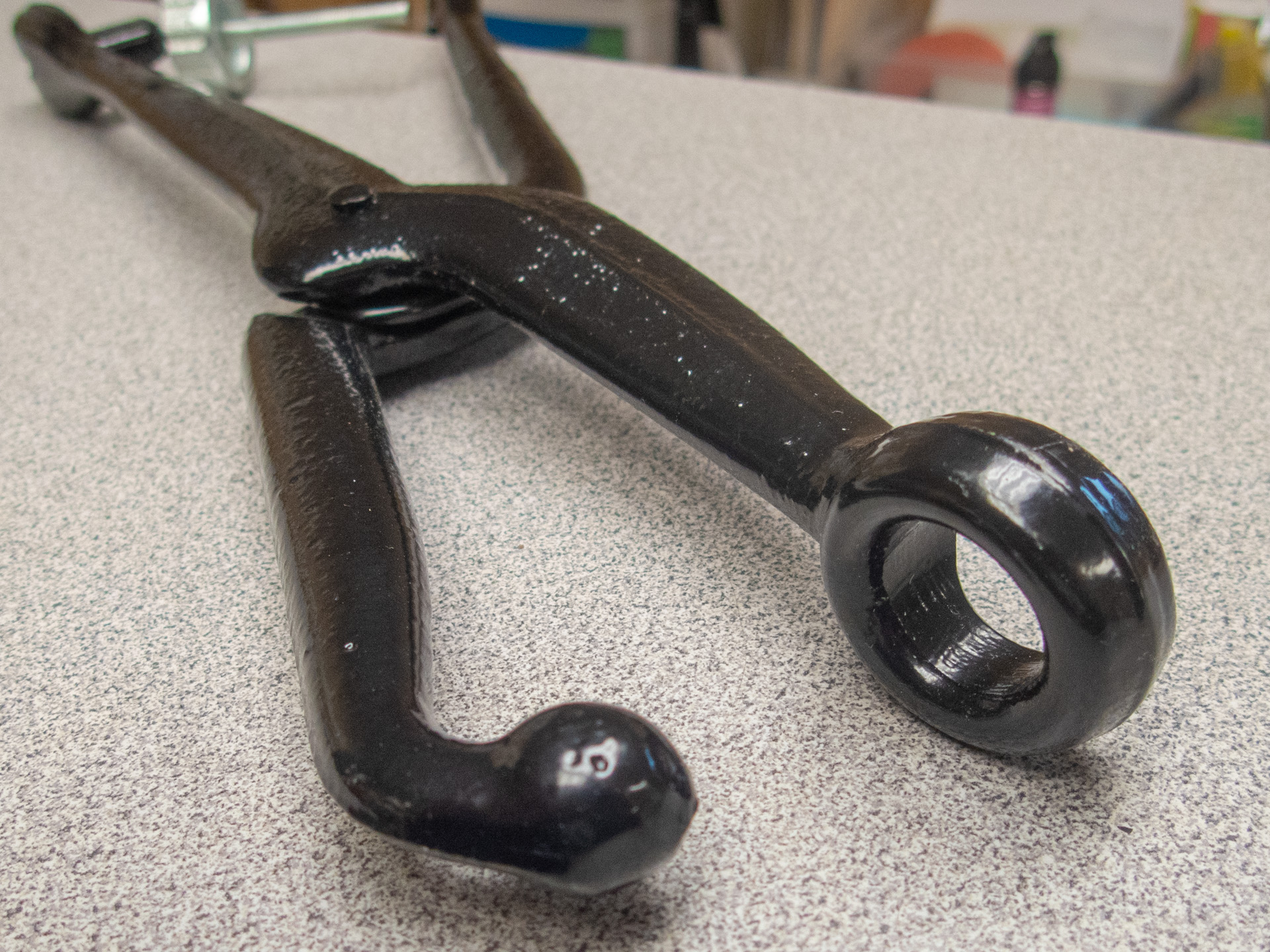 We think this is a tool to attach grommets to a tarp, do you know what it is? Add a comment.