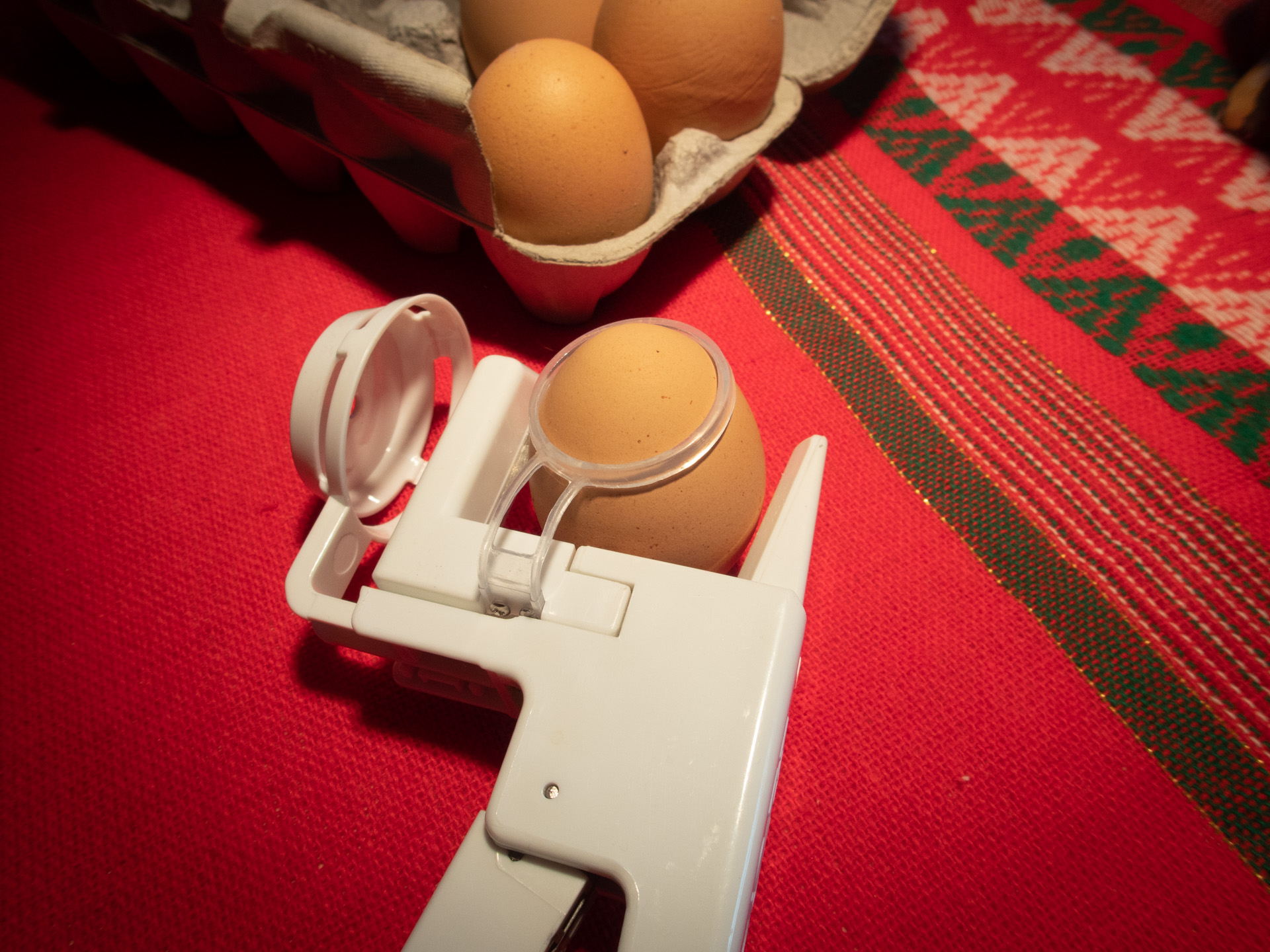 One tool to crack and separate and egg.