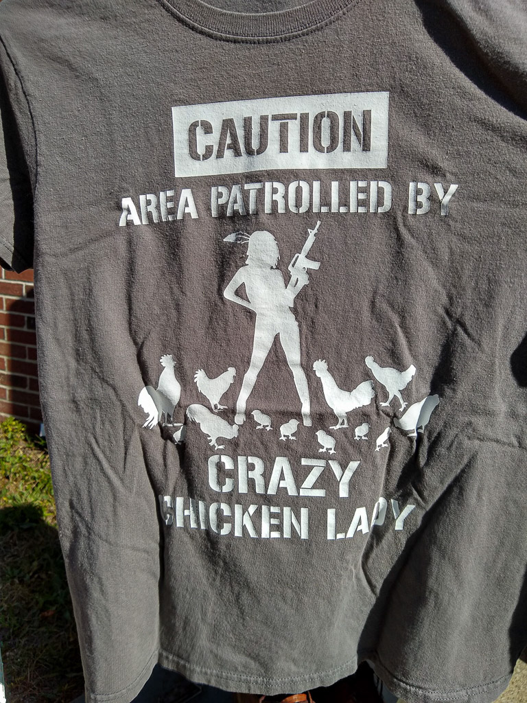 Crazy chicken lady t-shirt