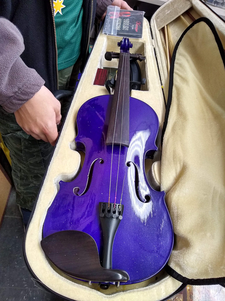 purple violin