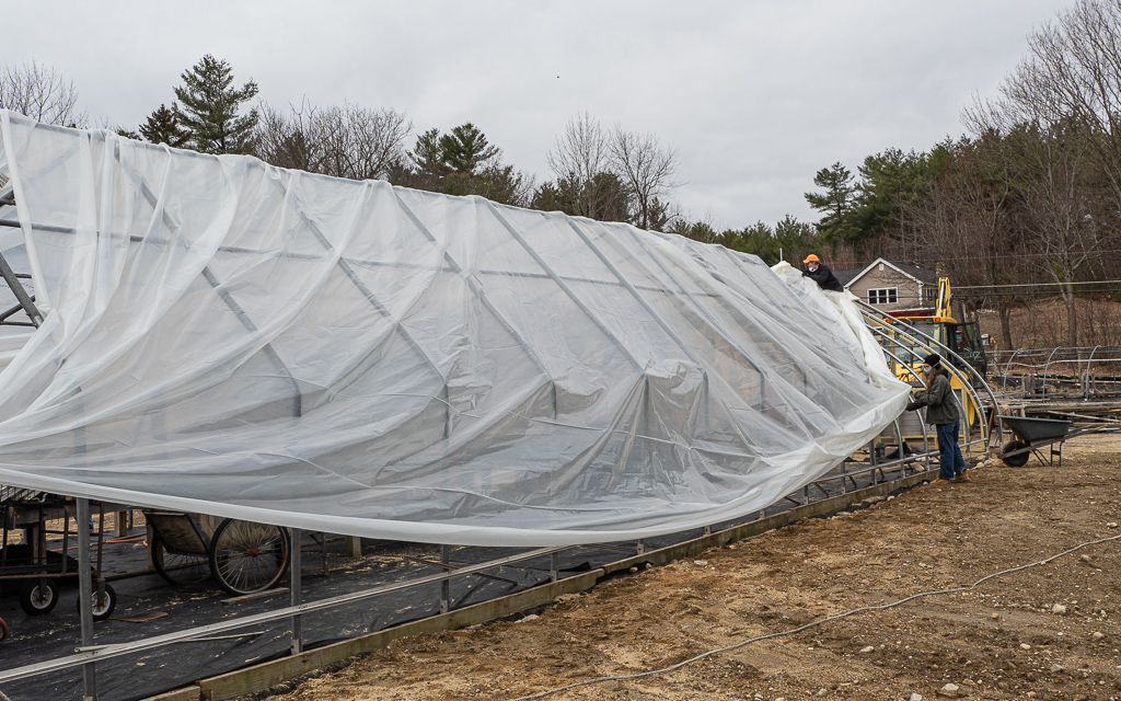 New Covering for Greenhouse