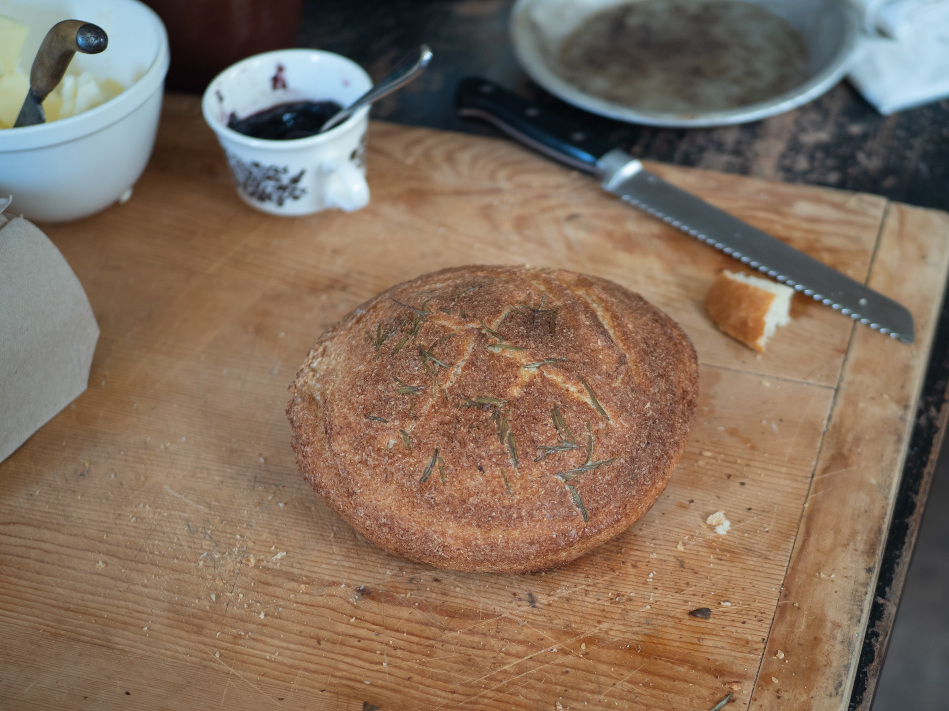 Freshly baked bread
