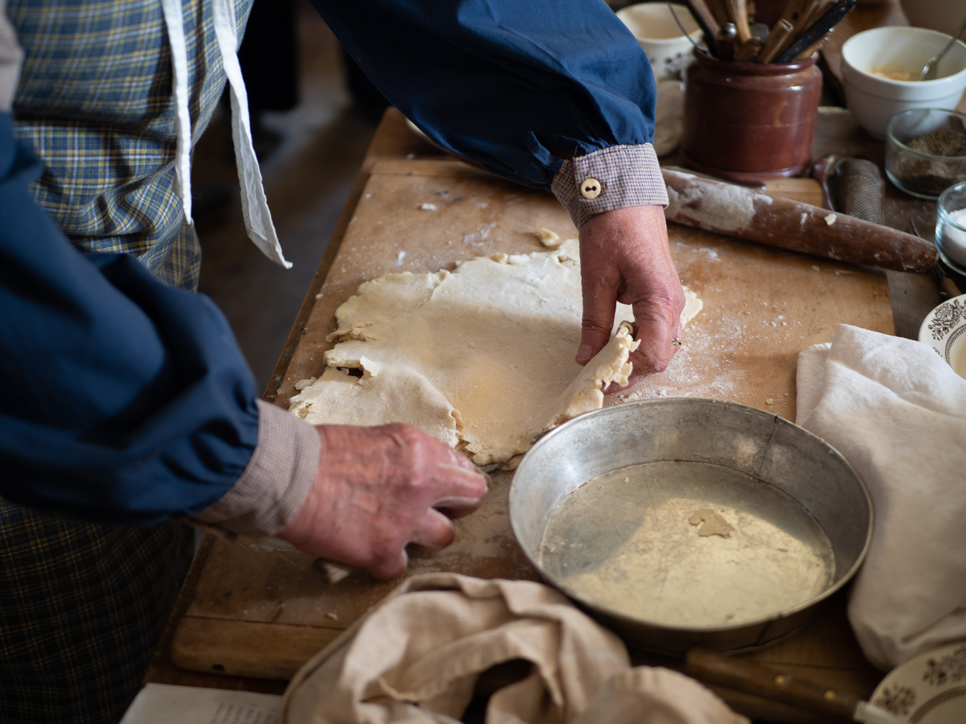 Preparing pie crust