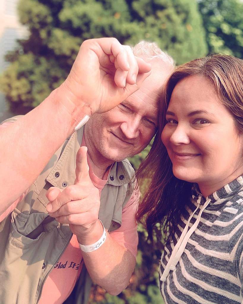 John and Emily after my Stent procedure
