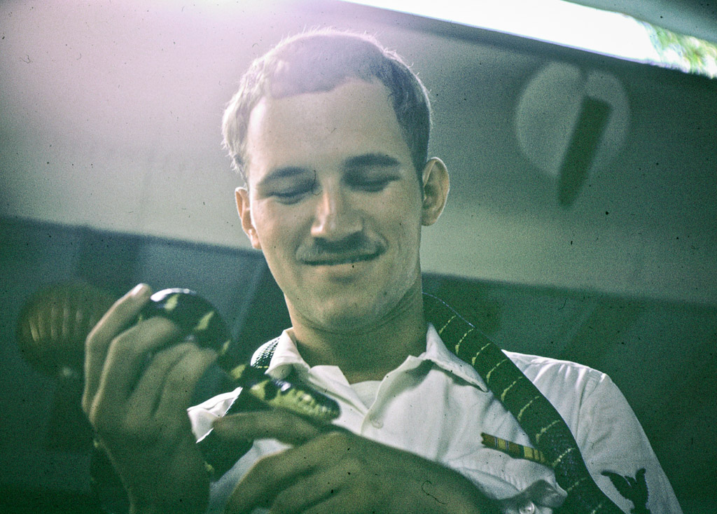 John & Snake -Singapore 1970