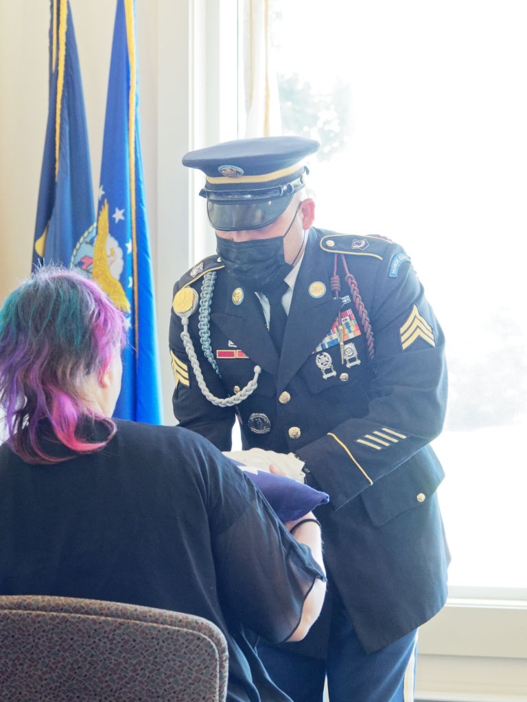 Presenting a Flag