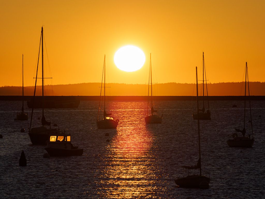 Sunrise at Rockland Maine