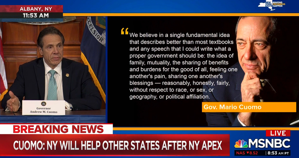 Governor M. Cuomo Daily Briefing