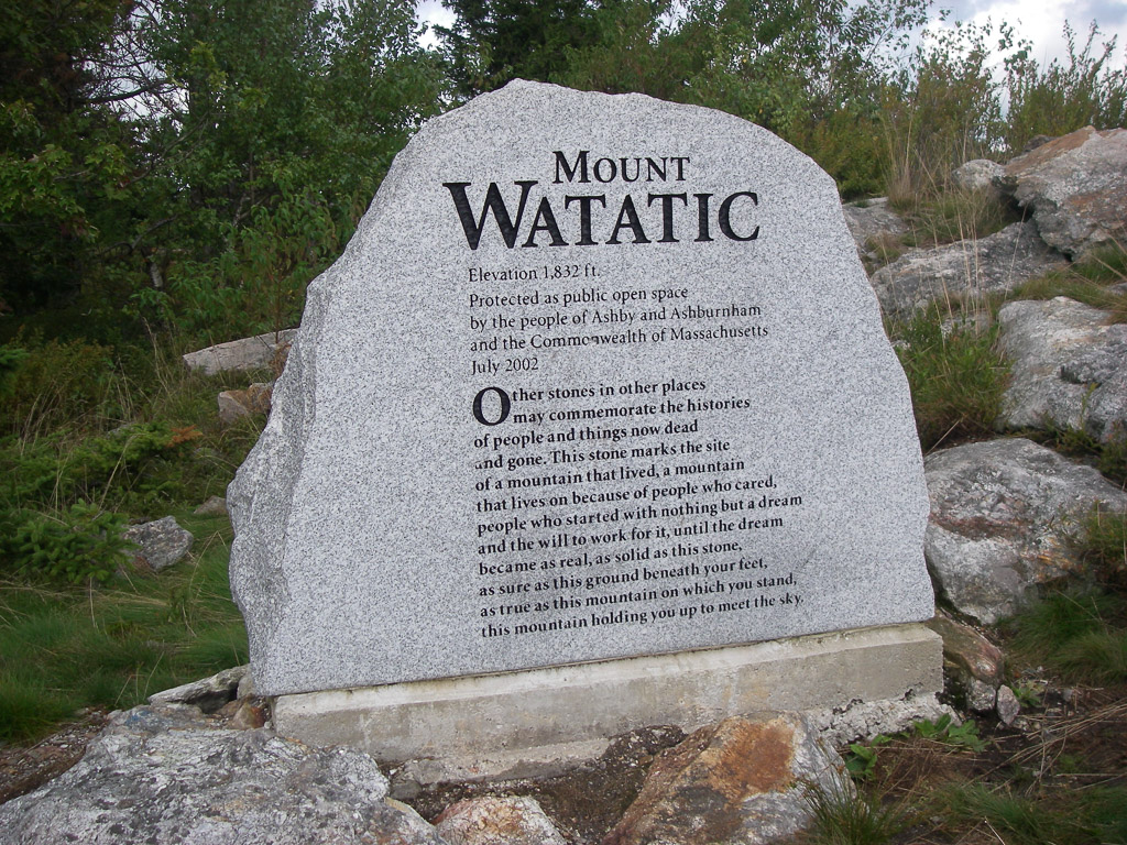 Mount Watatic became protected property in July 2002