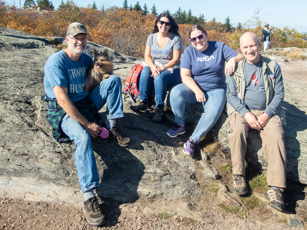 Jim, Cherie, Susan & John at Mount Watatic