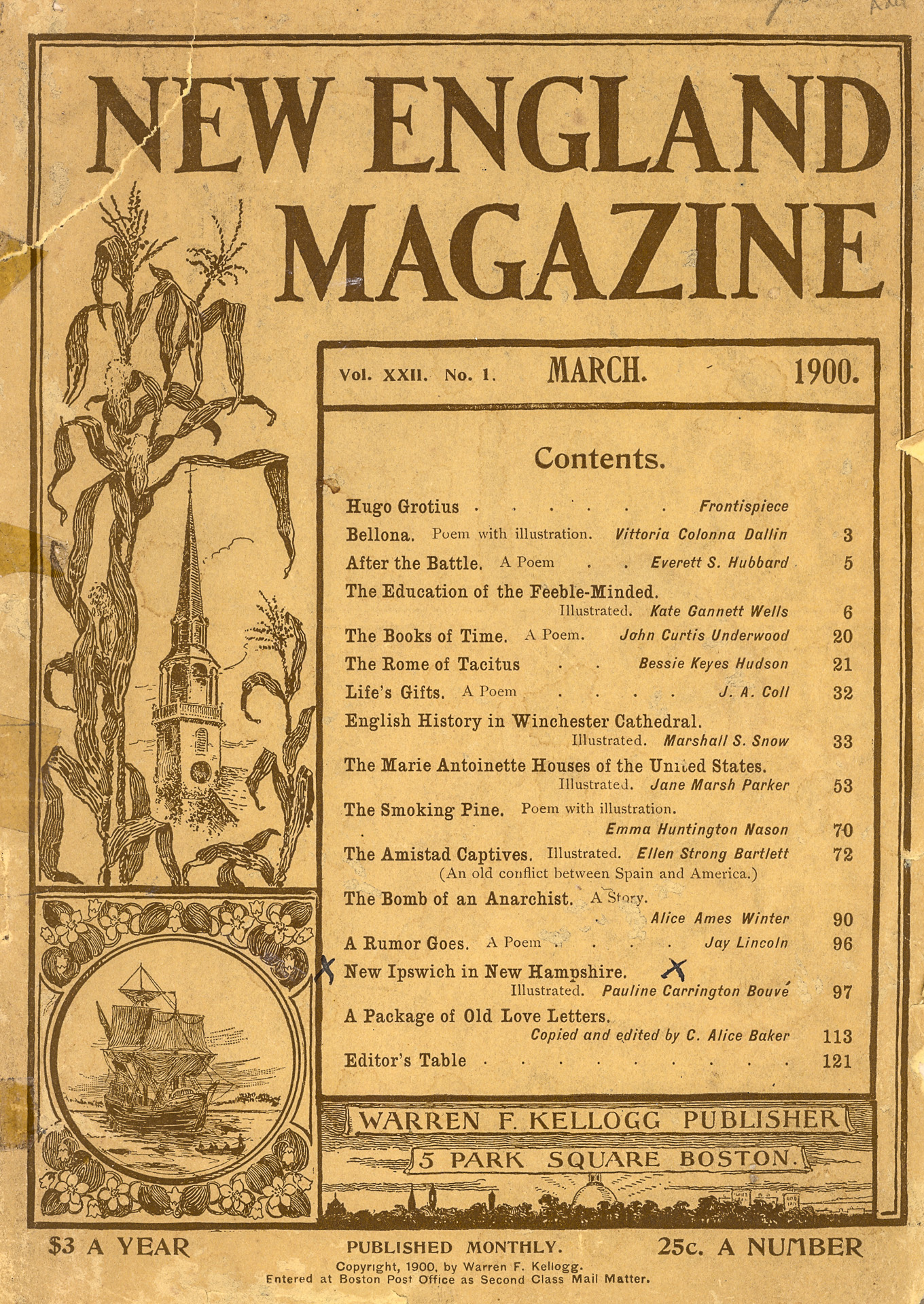 New England Magazine March 1900 New England Magazine March 1900