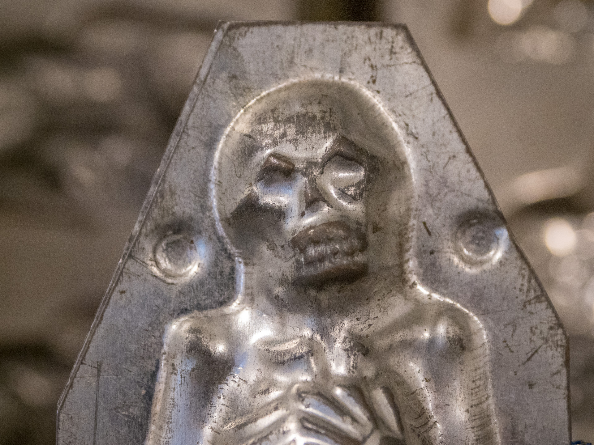 Skeleton chocolate mold at Porter Hill Sweets
