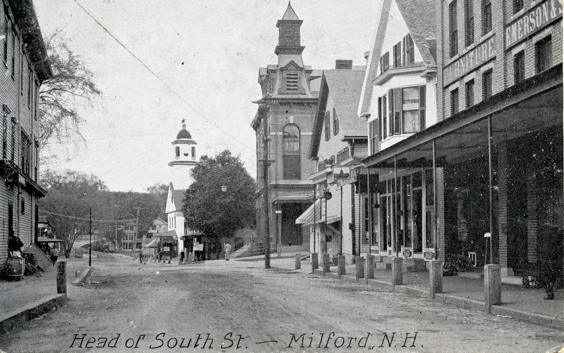 Head of South Street just before reaching the Milford Oval