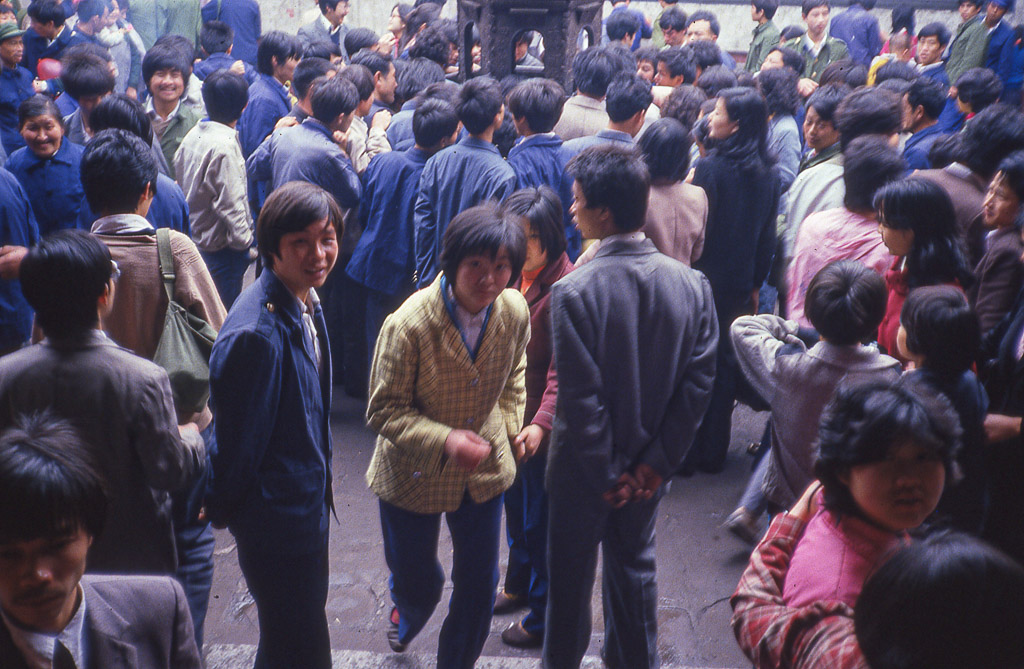 Chinese people at a temple