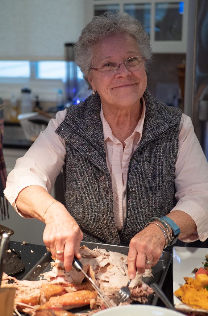 Susan Carving Turkey