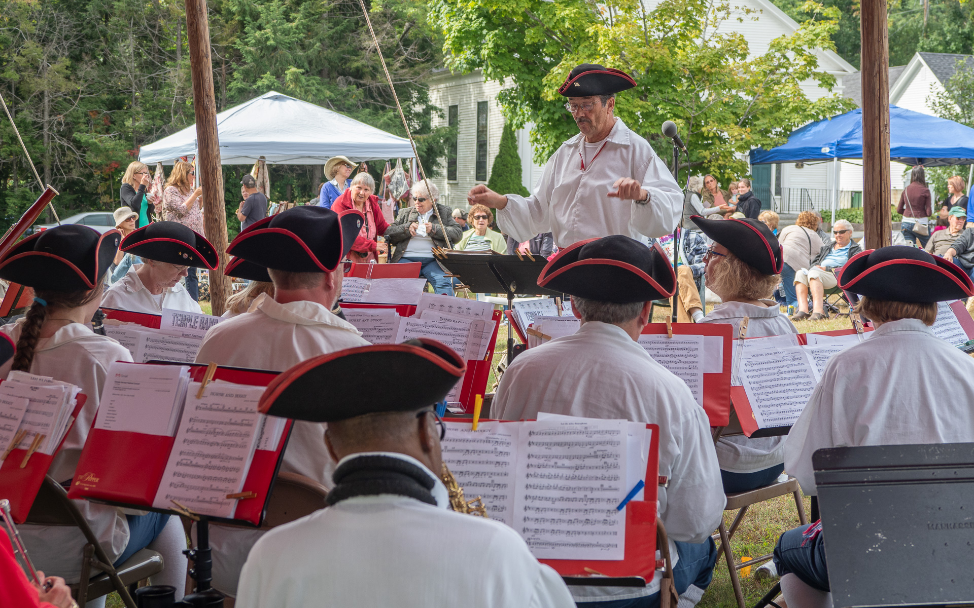The Temple Town Band performing at the Temple Harvest Fair (New Hampshire) The Temple Town Band performing at the Temple Harvest Fair