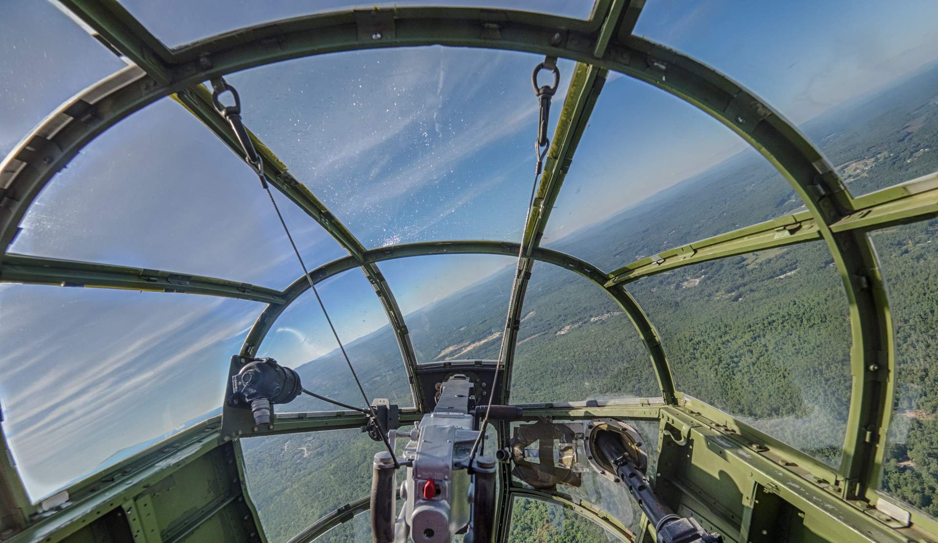 Flight aboard a WWII B-25 Mitchell Bomber in Manchester, NH