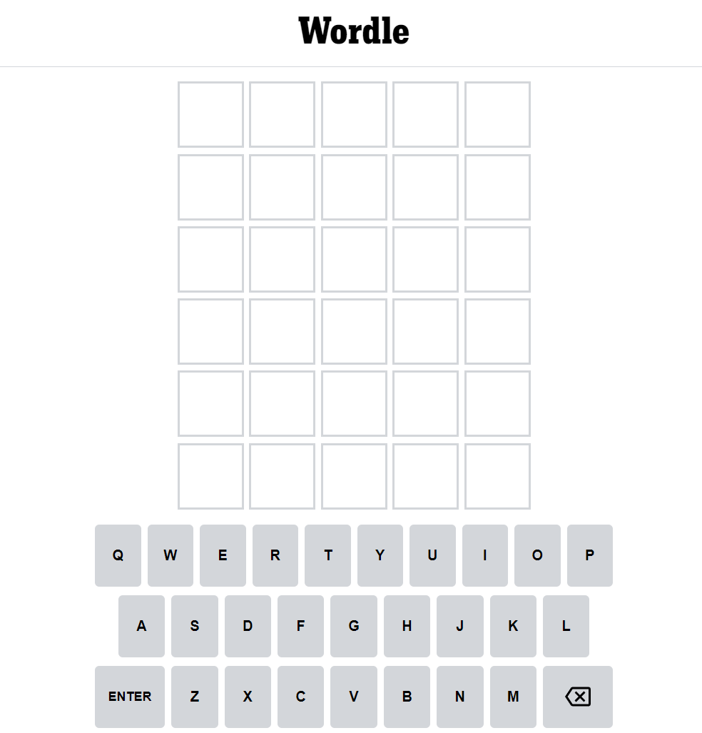 Wordle game