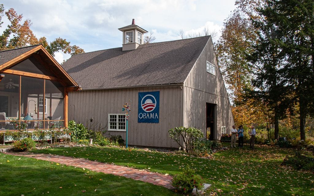 Democrats in Woody's Barn