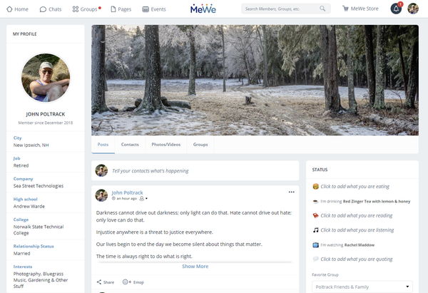MeWe Next-Gen Social Network