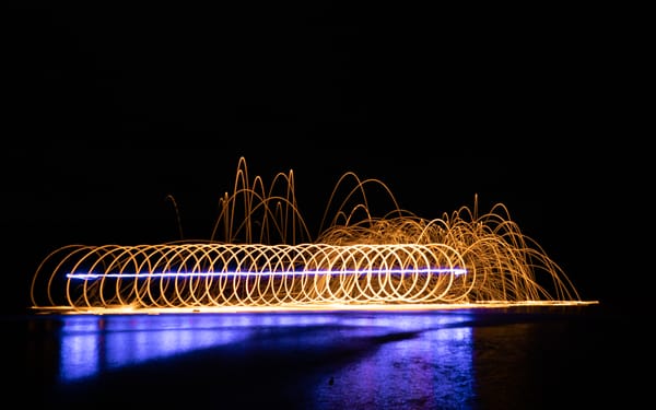 Spinning Sparks at Water Loom Pond
